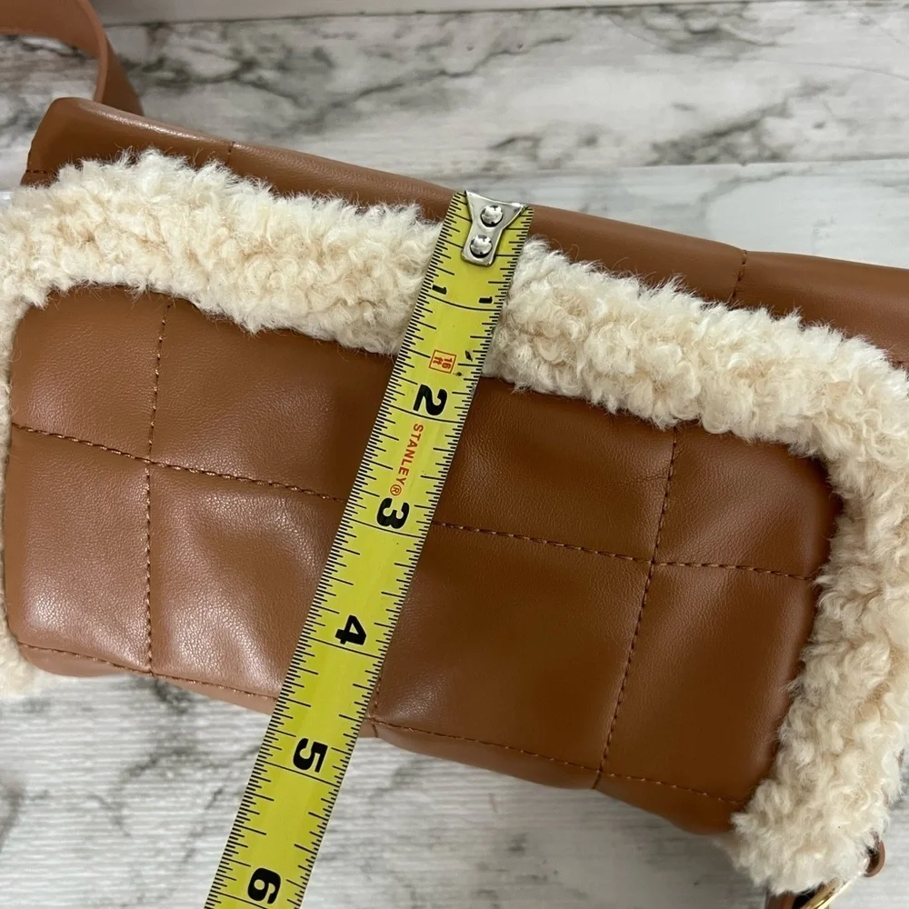 Like Dreams Quilted Shearling Crossbody Bag - Picture 8 of 10